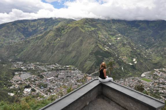 Baños visto do Café del Cielo, no Equador